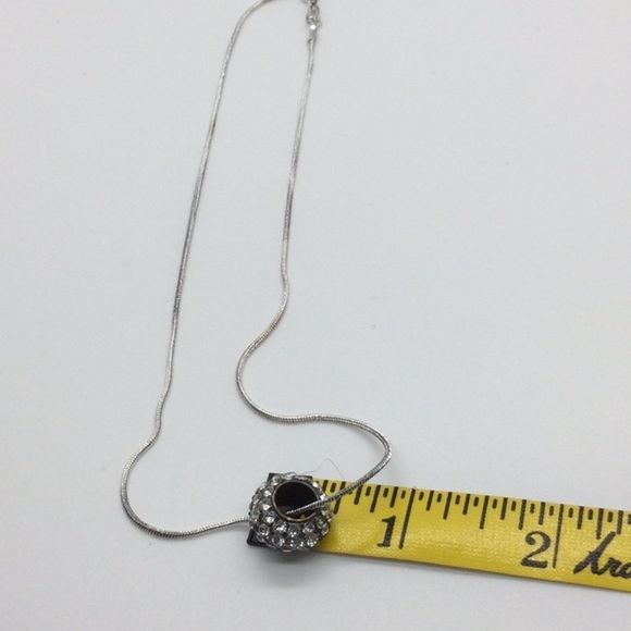 Woman’s Necklace Rhinestone Piece on a 16” Sliver chain. - Picture 2 of 5